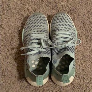 Adidas nmd sneakers teal and mint